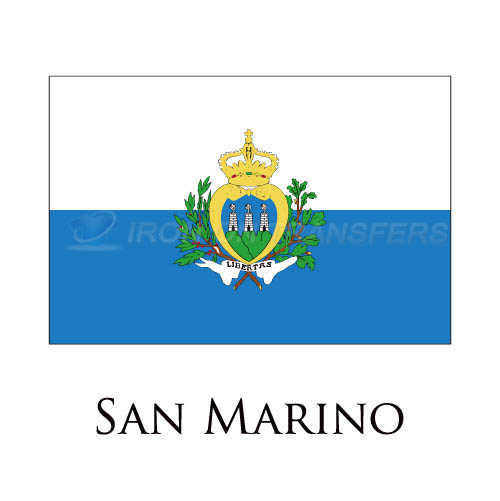 San Marino flag Iron-on Stickers (Heat Transfers)NO.1972